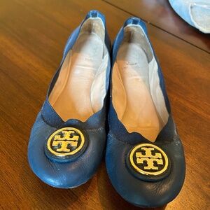Tori Burch Logo Flats